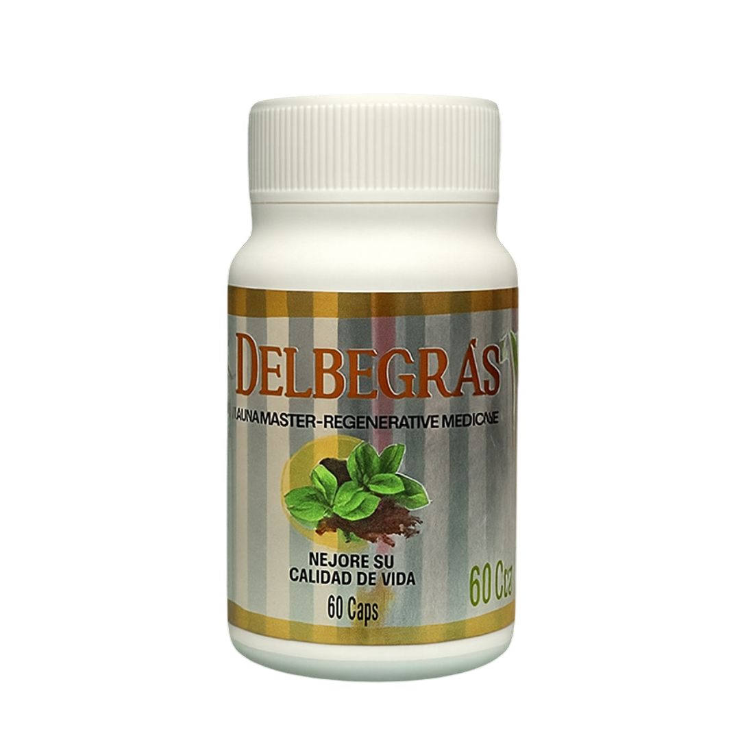 Frasco de Cápsulas Delbegras fórmula magistral