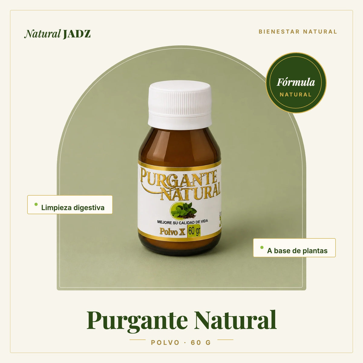 Purgante Natural 60 g Natural JADZ